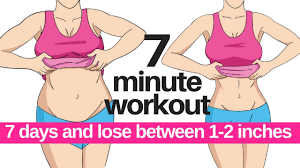 Once you achieved the fat reduction around your belly you can use the exercise machines for stomach toning to get great abs. 7 Day Challenge 7 Minute Workout To Lose Belly Fat Home Workout To Lose Inches Lucy Wyndham Read Youtube