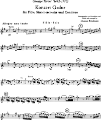 Con lui c'è un pilota di formula uno. Giuseppe Tartini Concerto A 5 In G Major Solo Flute Sheet Music Nkoda