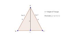 We have a polygon with 3 sides, which means it is a triangle. Two Equal Sides Of Isosceles Triangle Of A Triangle Are 5x 3 And 6x 7 Find The Value Of X If The Value Of X If The Perimeter Of Triangle 141 Cm Then Find