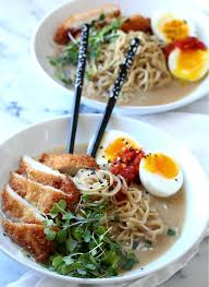 Maybe you would like to learn more about one of these? Easy Miso Ramen With Chicken Katsu Recipe Dash Of Savory Recipe Katsu Recipes Food Chicken Katsu Recipes