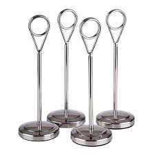 These durable tables won't warp or splinter. Buy Stainless Steel Table Number Holders 15 5 Cm 3 Colors Online Horecatraders