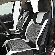 Fashionable And Classical Black White And Black Red 5 Piece Car Seat Cover Beddinginn Com Car Seats Leather Seat Covers Carseat Cover