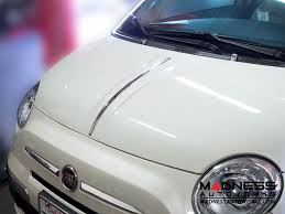 Fiat 500 Hood Trim Chrome Hood Spear Fiat 500 Fiat Fiat 500 Colours