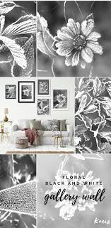 Modern Black And White Photo Prints Modern Black And White Prints Set Inspired By Floral Beauty Bundle Of Flowers And Leaves Delicately Decorated With Fro Gallery Wall Decor Home Decor