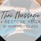 Thai Massage & Restorative Yoga event image