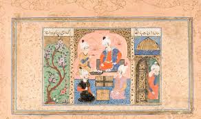 Image result for Persian manuscript chess