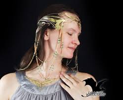 Butterfly Elven Tiara: Arwen Cosplay Circlet With Beaded Threads