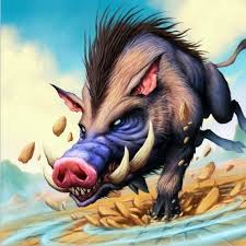 Huffer Animal Illustration Art Creature Artwork Hearthstone Artwork