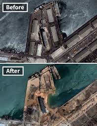 A general view shows the site of the deadly aug. 5 Satellite Images Of Beirut Reveal Just How Vast The Damage Caused By The Recent Explosion Is Bored Panda
