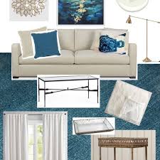 Teal Cream And White Living Room Design Family Room Design Blue And Cream Living Room Living Room Turquoise