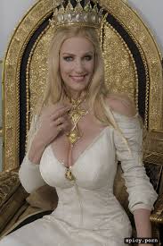 Image of queen and king, tits out, smiling, orgasm face, extremely large  exposed nakex breasts -spicy.porn