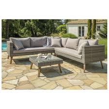 Salon De Jardin 5 Places Palma Alu Et Resine Tressee Taille Taille Unique Agrement De Jardin Mobilier Jardin Et Jardins