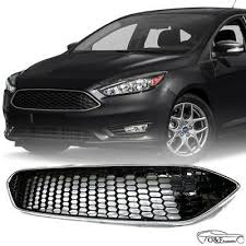 For 2015 2018 Ford Focus Front Bumper Upper Grille Honeycomb Style Grill Ebay