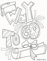 Go into the world and do well. Graduation Coloring Pages Doodle Art Alley