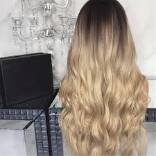 Fashion , beauty and make up portrait. Hair Style For Women Gradient Blonde Long Curly Hair Mixed Colors Synthetic Wig Shopee Philippines
