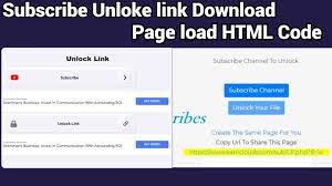 Share it to unlock this content, Subscribe And Unlock Download Link Html Code For Blogger