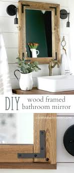 Diy Wood Framed Bathroom Mirror Christina Maria Blog Wood Framed Bathroom Mirrors Bathroom Mirrors Diy Bathroom Mirror Frame