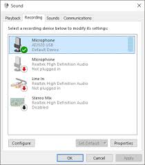 Block microphone access in chrome for specific websites. Enable Microphone Line In Audio And Stereo Mix In Windows