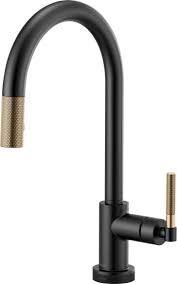 Black And Gold Kitchen Faucet Litze Kitchen Faucet With Smart Touch Technology Gold Faucet Kitchen Faucet Black Kitchen Faucets