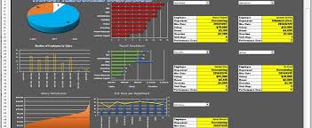 Human Resource Dashboard Nice Combination Of Column And