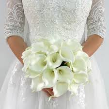 Get the best deals on wedding flower bouquets. Artificial Latex Real Touch Lily Fake Flower Wedding Home Decor Bridal Bouquet Home Decor Flowers