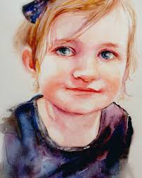 Watch this stunning watercolor portrait come to life, layer by delicate  layer, in the hands of the incredibly talented @anna.m.bucciarelli . From  the first light washes to the final fine details, every