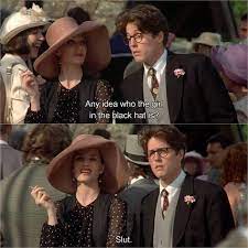 Four Weddings And A Funeral 1994 Https Www Facebook Com 1wcw1 We Enjoy Good Photography And Uninspirational Quotes Ir Movies Movie Quotes Romance Movies
