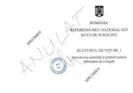 Biroul electoral central a prezentat buletinele de vot pentru referendumul din 26 mai 2019, care va avea loc în aceeași zi cu alegerile europarlamentare. Referendum 2019 Ce IntrebÄƒri Vor Fi Pe Buletinele De Vot