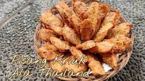 Yuk cobain bikin sendiri bareng resep dari endeus. Pisang Goreng Kriuk Ala Thailand Youtube