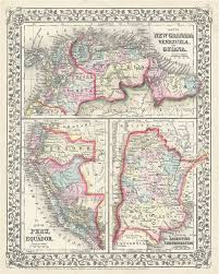 Satellite argentina map (arauca region / colombia). Map Of New Granada Venezuela And Guiana Map Of Peru And Equador Map Of The Argentine Confederation Geographicus Rare Antique Maps