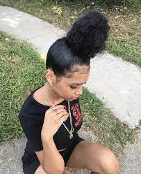 Pin By Kentrell Wife On Edges Inspo Cute Bun Hairstyles Bun Hairstyles Edges Hair