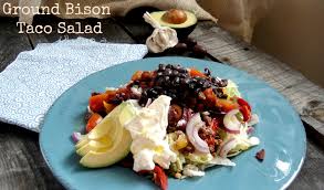Full instructions and printable recipe is available below in the recipe card. Ground Bison Taco Salad Reclaiming Yesterday