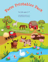 Farm Printables Pack With More Than 70 Farm Activities For Kids Farm Activities Farm Preschool Farm Activities For Kids