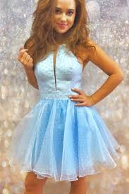 Light Sky Blue Short Homecoming Dress Navyblueshortdress Dress Like A Princess With T Light Blue Homecoming Dresses Homecoming Dresses Blue Homecoming Dresses