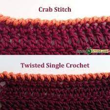 Edging Crab Stitch Twisted Sc Crab Stitch Crochet Edging Patterns Crochet