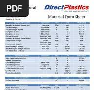 Nylon 66 Material Properties Data Sheet | PDF | Ultimate ...