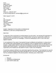 Obtain blood samples for medical testing and transfusion through venipuncture or capillary puncture. 27 Phlebotomist Cover Letter Resume Cover Letter Examples Cover Letter For Internship Cover Letter For Resume