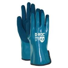 Magid D Roc Chemical Resistant And Liquid Proof Fully Coated Nitrile Work Glove Cut Level A3