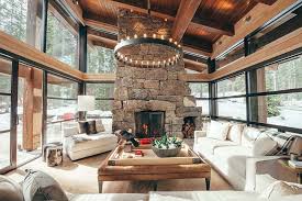 Rugged Mountain Ski Retreat In The Canadian Rockies Rustic Living Room Design Rustic House Cabin Living Room
