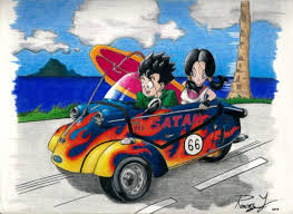 The great collection of ss4 gogeta wallpaper for desktop, laptop and mobiles. Dragon Ball Z Gohan And Videl In A Ride By Jcrr3001 On Deviantart