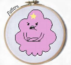 Instant download after purchase fabric: Lsp Lumpy Space Princess Cross Stitch Pattern By Juliefoodesigns On Deviantart