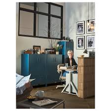 Idasen Kast Met Deuren En Lades Blauw 80x47x119 Cm Ikea In 2021 Primark Home Cabinet Doors Ikea