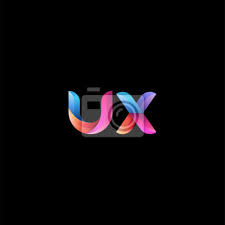 / toutes les définitions hd, double écran et mobile. Lettre Initiale Minuscule Ux Courbe Logo Arrondi Degrade Couleurs Peintures Murales Tableaux Multicolore Chevauchement Premier Myloview Fr