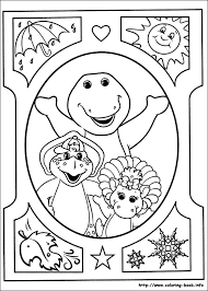 Click here to download the free printable coloring page that wishes barney a happy birthday. Barney And Friends Coloring Picture
