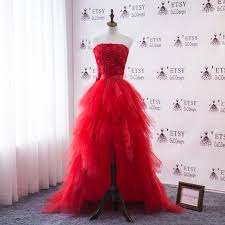 Hayley paige bridal lace tulle ball gown. Wedding Dresses Beach Front Short Long Back Gown Red Skirt Etsy