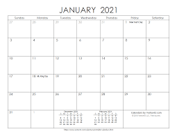 Download A Free Printable Ink Saver 2021 Calendar From Vertex42 Com Free Printable Calendar Monthly Monthly Calendar Printable Calendar Printables