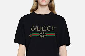 Shop Gucci S Vintage Logo T Shirt In Black Hypebae The gucci collection is the pinnacle of italian craftsmanship and attention to detail as seen in these black cotton logo embroidered chinos. vintage logo t shirt in black