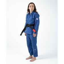 КимоноГи BJJ KiNGZ Женское The One СинеЛавандовое с белым поясом купить в  интернет-магазине MMAWear