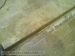 Seal it every 6 months. Shower Threshold Beveled And Sanded Onsite