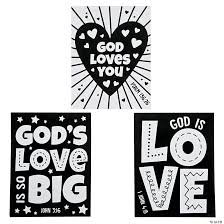 Give thanks to the lord coloring page. Color Your Own God S Love Fuzzy Posters Oriental Trading